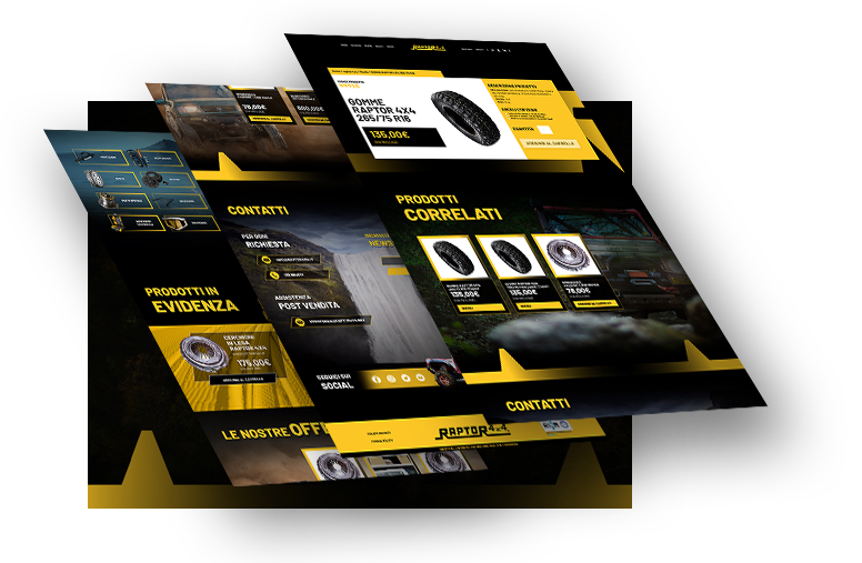 Serotonina è felice di collaborare con Raptor 4x4 per Web / UX